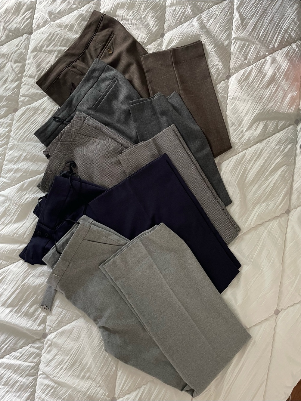 Bundle of 5 Women’s Workwear Pants, Size 4 Short, Hand Tailored
